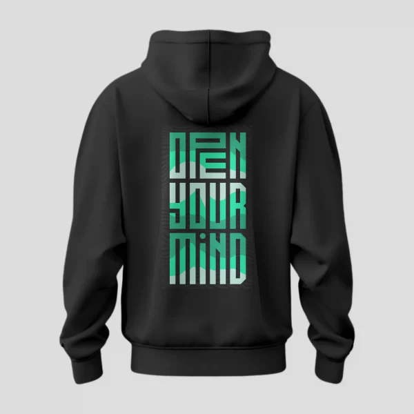 Open Your Mind - Graphic Printed Hoodie
